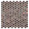 Andova Tiles ANDOVA TILES Orb 0.75" x 0.75" Metal Penny Round Mosaic Tile ANDORB254